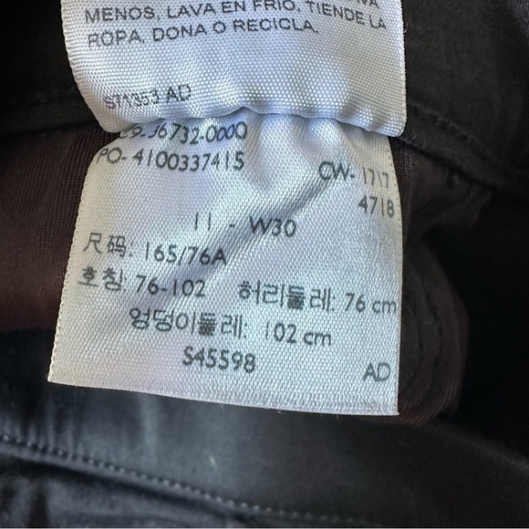 Denizen From Levi’s Jogger Jeans With Zip Details Womens 30 Black - Picture 3 of 4